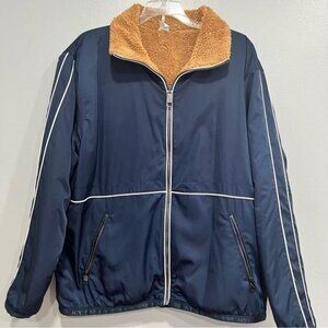 Hollister‎ teddy bear reversible jacket size L